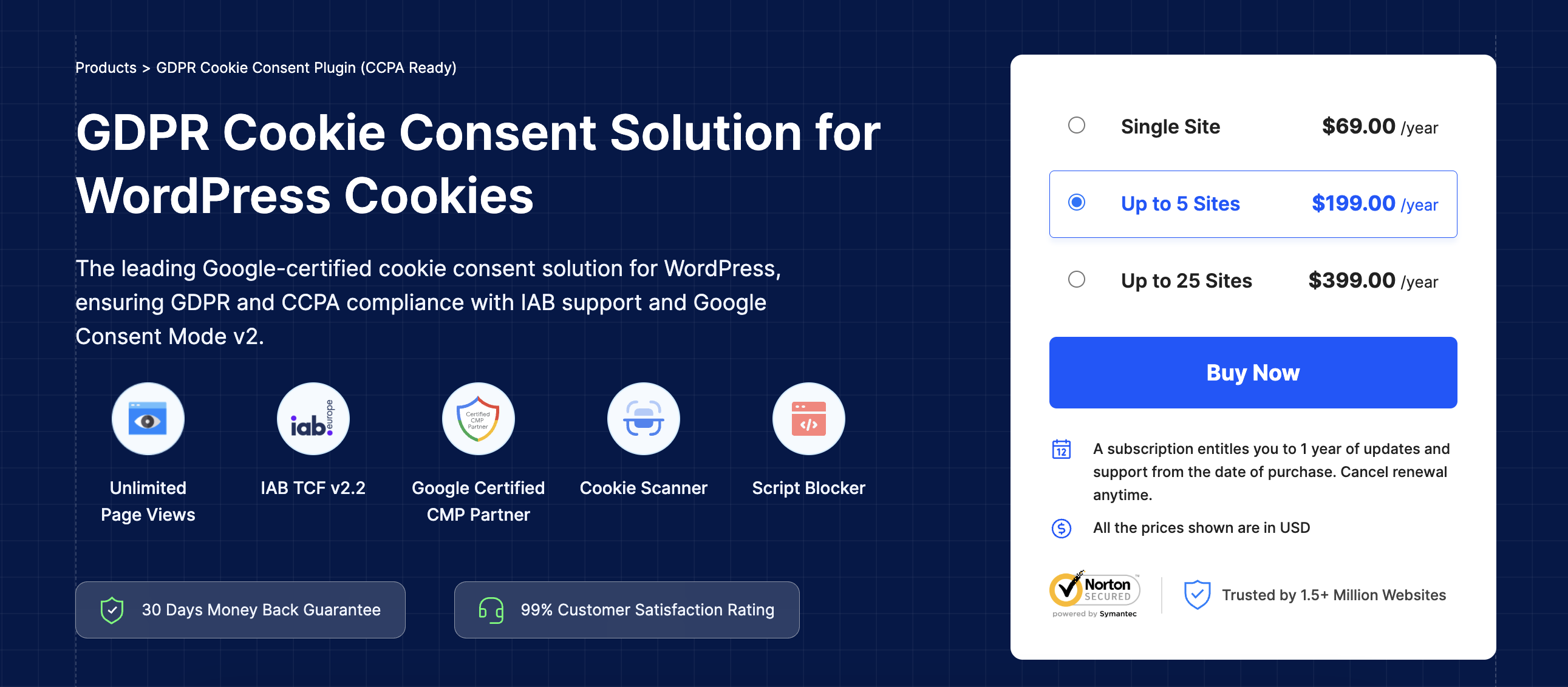 GDPR Cookie Consent Plugin